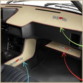 Tofaş Düşük Ön Göğüs Torpido Koruma Halısı / Bej Renk Vites Konsol Halısı & Torpido Sehpa Örtüsü thumbnail 1