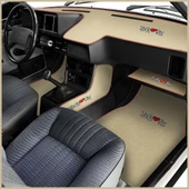 Tofaş Şahin Doğan Kartal Bej Renk Alçak Torpido Halısı / Oto Halı Paspas & Torpido Konsol Koruma Set thumbnail 2