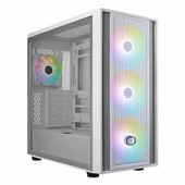 Cooler Master MasterBox 600 USB 3.2 ARGB eATX Mid Tower Beyaz Kasa thumbnail 3
