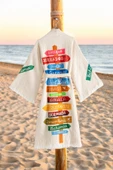 Varol Organik %100 Pamuk Kimono Yaka Sabalık Bornoz - Nomada thumbnail 1