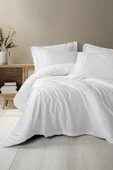 Cotton Box Silky Saten Çift Kişilik Nevresim Takımı Beyaz thumbnail 1