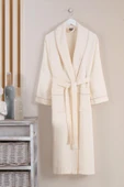 Varol Dama Serisi Şal Yaka Pike Bornoz Sabahlık thumbnail 9
