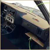 Tofaş Şahin Doğan Kartal Yüksek Ön Göğüs Bej Renk Torpido Koruma Halısı / Torpido Alt Kaplama Halısı thumbnail 1