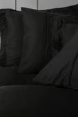 Cotton Box Silky Saten Çift Kişilik Nevresim Takımı Siyah thumbnail 2