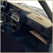 Tofaş Şahin Doğan Kartal Yüksek Ön Göğüs Bej Renk Torpido Koruma Halısı / Torpido Alt Kaplama Halısı thumbnail 2