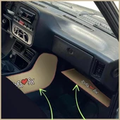 Tofaş Şahin Doğan Kartal Bej Renk Torpido Orta Konsol Yan Koruma Halısı ve Torpido Alt Sehpa Örtüsü thumbnail 1