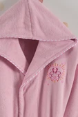 Varol Bambu Nakışlı Garson Boy Bornoz - Flamingo thumbnail 5