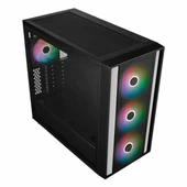 Cooler Master MasterBox 600 USB 3.2 ARGB eATX Mid Tower Siyah Kasa thumbnail 4