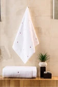 Varol Love Serisi Nakışlı Micro Cotton Banyo Havlu Seti thumbnail 1