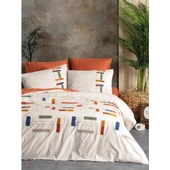 Cotton Box Puff Nakışlı Çift Kişilik Nevresim Takımı Katy Tarcin thumbnail 1