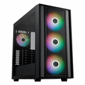 Cooler Master MasterBox 600 USB 3.2 ARGB eATX Mid Tower Siyah Kasa thumbnail 1