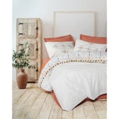 Cotton Box Candy Serisi Çift Kişilik Nevresim Takımı Milis Kiremit thumbnail 1