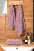 Varol Kare Micro Cotton Banyo Havlusu 90x150cm thumbnail 2