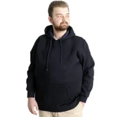 Erkek Sweatshirt Kapşon Pocket Basic C20562 Lacivert - 3