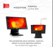 Kodpos Alpha 1870 18.5 Dokunmatik Pos İ7 7.Nesil 16gb Ram 256Gb Çift Ekran 9,7inç - 2