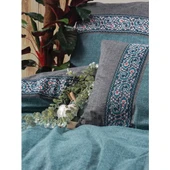 Cotton Box Folk Ark Çift Kişilik Nevresim Takımı Erna Petrol - 2