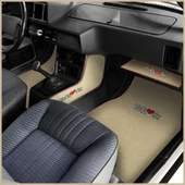 Tofaş Şahin Doğan Kartal Bej Renk Oto Halı Paspas / Orta Konsol Koruma Yan Halı Torpido Sehpa Örtüsü thumbnail 3