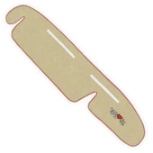 Tofaş Şahin Doğan Kartal Bej Renk Yüksek Torpido Halısı / Vites Konsol Halısı & Torpido Sehpa Örtüsü thumbnail 3