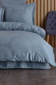 Varol (Family Size) Liyosel Jakar Nevresim Takımı - Nothingham İndigo - 2