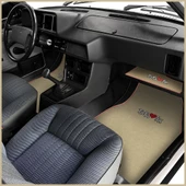 Tofaş Şahin Doğan Kartal Nakışlı Bej Renk Oto Halı Paspas / Tofaş Bej Torpido Alt Kaplama Örtüsü thumbnail 3