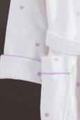 Varol Kalpli Nakışlı %100 Pamuk Love Serisi Bornoz thumbnail 8