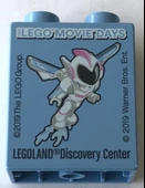 Legoland Discovery Centre 2019 The Lego Movie Days Pattern Duplo Brick 1x2x2 thumbnail 1