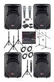 Lastvoice Ample Classy-Paket-4 Aktif hoparlör ve Mixer Full Ses Sistemi Seti - 1