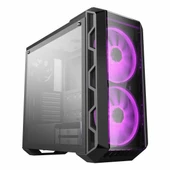 Cooler Master MasterCase H500 USB 3.2 ARGB eATX Mid Tower Siyah Kasa thumbnail 1