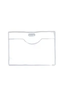 Pvc Yaka Kartlığı Yaka Kartı Kılıfı Kart Koruyucu 9,5x7 cm - 5 Adet thumbnail 2