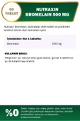 NUTRAXİN Bromelain 500 Mg Takviye Edici Gıda 60 Tablet - 2