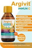 ARGİVİT Immun C Şurup - Kara Mürver, C Vitamini, Çinko, Kuersetin, Laktoferrin Içeren Şurup 150 ml 8 - 1