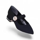 Scarletta S11 Saten 3Cm Kadın Topuklu Ayakkabı - 1
