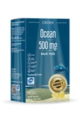 OCEAN Orzax 500mg Saf Balık Yağı Limon Aromalı Blister 60 Kapsül - 1