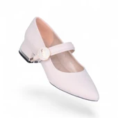 Scarletta S11 Saten 3Cm Kadın Topuklu Ayakkabı - 5