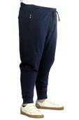 Büyük Beden Eşofman Altı Darpaça Zippered 22501 Siyah - 5