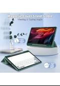 Lenovo Tab K11 Plus Tb230xc Kılıf Otomatik Uyku/uyandırma Pu Deri Flip Tablet Kapak Üç Katlı Stand - 5