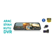 Araç İçi Dikiz Aynası DVR Kamera 3 Kamera HD 1080p  Gece Görüşlü Araç Kamerası - 2