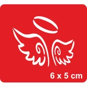 Melek  Kanatları  Tattoo Geçici Dövme Şablonları Kına Kalıpları thumbnail 1