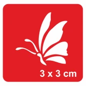 Küçük Kelebek ProfiliSupertrend1 Tattoo Geçici Dövme Şablonları Kına Kalıpları thumbnail 1