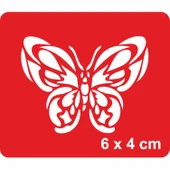 Papyon KelebekSupertrend1 Tattoo Geçici Dövme Şablonları Kına Kalıpları thumbnail 1