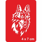 Alman Kurdu Köpek  Tattoo Geçici Dövme Şablonları Kına Kalıpları thumbnail 1