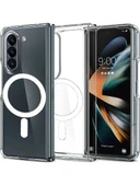 ScHitec Samsung Galaxy Z Fold 5 Magsafe Özellikli Şeffaf Kılıf - 1