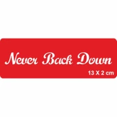 Asla Geri Dönme Tattoo Geçici Dövme Şablonları Kına Kalıpları thumbnail 1