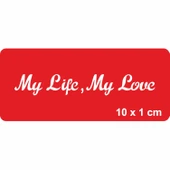 Benim Hayatım,Benim Aşkım! Tattoo Geçici Dövme Şablonları Kına Kalıpları thumbnail 1