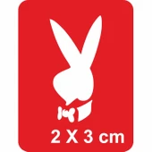 Aşk Tavşanı Playboy Tattoo Geçici Dövme Şablonları Kına Kalıpları thumbnail 1