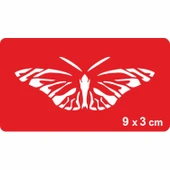 Vadideki Kelebek Tattoo Geçici Dövme Şablonları Kına Kalıpları thumbnail 1