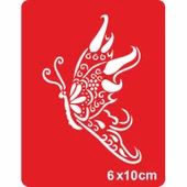 Uç Güzel Kelebeğim! Tattoo Geçici Dövme Şablonları Kına Kalıpları thumbnail 1