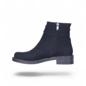 Alens A6 Siyah Nubuk Kadın Düz Bot thumbnail 3