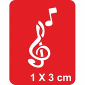 Minik Notanın Minik Anahtarı Tattoo Geçici Dövme Şablonları Kına Kalıpları - 1