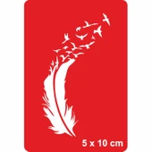 Özgür Ruhlu TüySupertrend1 Tattoo Geçici Dövme Şablonları Kına Kalıpları thumbnail 1